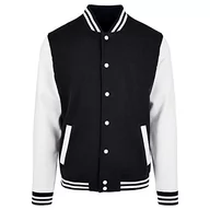 Kurtki męskie - Build Your Brand Męska kurtka Basic College, kurtka studencka, dostępna w wielu kolorach, rozmiary XS - 5XL, czarny/biały, 5XL - miniaturka - grafika 1