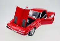 Samochody i pojazdy dla dzieci - WELLY 1963 CHEVROLET CORVETTE CZERWONY 1:24 SAMOCHÓD NOWY METALOWY MODEL - miniaturka - grafika 1