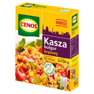 Kasza Bulgur Brązowy 3 X 100 G Cenos - Kasza - miniaturka - grafika 1