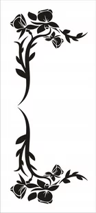 Naklejka na ścianę motyl kwiaty dekor Ornament 163, 100x40 cm - Naklejki na ścianę - miniaturka - grafika 1