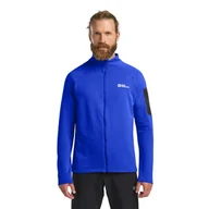 Kurtki męskie - Polar męski Jack Wolfskin PRELIGHT FZ M vibrant blue - S - miniaturka - grafika 1