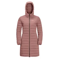 Płaszcze damskie - Damski płaszcz JACK WOLFSKIN GLOWING MOUNTAIN COAT W 1206151-3068 – Różowy - miniaturka - grafika 1