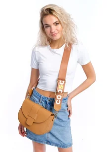 Torebka skórzana półokrągła ruda (7083) - Torebki damskie Torebka skórzana półokrągła ruda (7083) - Torebki damskie - miniaturka - grafika 1