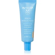Kremy do twarzy - Apivita Aqua Beelicious Tinted Fluid SPF30 lekki fluid tonujący z efektem rozjaśniającym SPF 30 40 ml - miniaturka - grafika 1