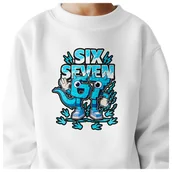 Bluzy dla dziewczynek - BLUZA DZIECIĘCA 67 SIX SEVEN KLOCKI VIRAL DLA CHŁOPCA DZIEWCZYNKI 104 - miniaturka - grafika 1