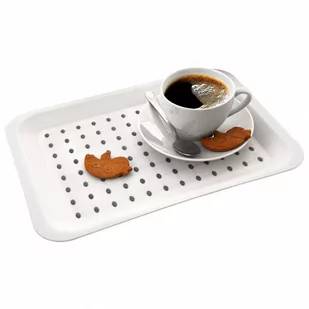 Taca kuchenna do serwowania biała 33x23 cm kod: O-153830 - Tace i patery - miniaturka - grafika 1