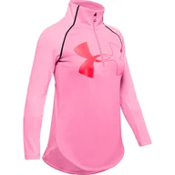Koszulki dla dziewczynek - Koszulka dziewczęca Under Armour  Tech Graphic Big Logo 1/2 Zip S - miniaturka - grafika 1