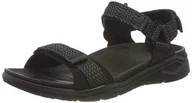 Sandały męskie - ECCO Sandały męskie X-trinsic Flat, czarny, 45 EU - miniaturka - grafika 1