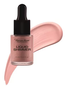 Pierre Rene Professional Liquid Shimmer rozświetlacz w płynie No 02 Rose Gold 15ml - Korektory do twarzy - miniaturka - grafika 1