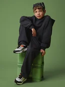 Spodnie i spodenki dla chłopców - 4F Spodnie dresowe chłopięce - szare 158/164 (12-14 lat) - miniaturka - grafika 1