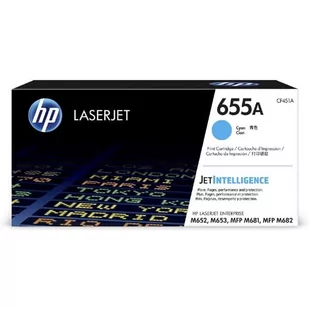 Toner Hp 655A CF451A Cyan M652 M653 10 500 stron - Tonery oryginalne - miniaturka - grafika 1