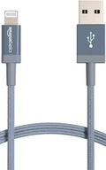 Kable USB - Kabel ładujący Amazon Basics USB-A do Lightning nylonowy oplot, 0,9 m - miniaturka - grafika 1