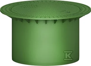 Pokrywa tworzywowa teleskopowa DN600 MAXI kl.A15 (1.5T), do oczyszczalni biologicznej ONE2CLEAN oraz szamba CARAT, kolor zielony - Szamba i oczyszczalnie ścieków - miniaturka - grafika 1