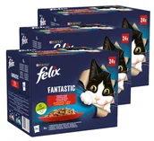 Mokra karma dla kotów - FELIX Fantastic Wiejskie Smaki w galaretce: 72x85g - miniaturka - grafika 1