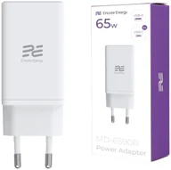 Zasilacze do laptopów - ładowarka sieciowa GaN 65W USB-A + 2x USB-C QC PPS PD Encore Energy MD-6590R - miniaturka - grafika 1