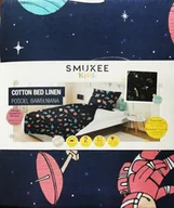 Pościel dla dzieci - Pościel bawełniana 160x200 granatowa świecąca w ciemności - kosmos - miniaturka - grafika 1