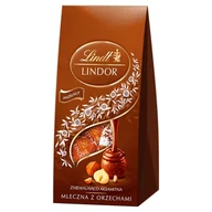 Bombonierki i czekoladki - Lindt Pralinki Lindor Hazelnut Bag orzechowe 100g 4AB7-27761 - miniaturka - grafika 1