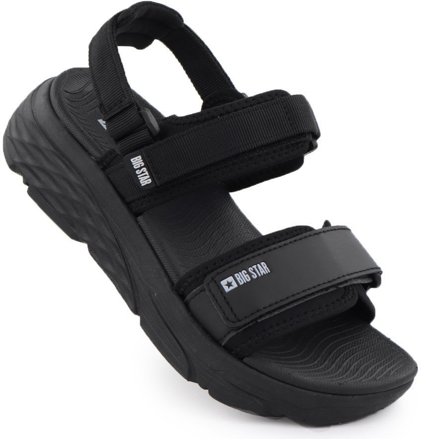 Sandały sportowe damskie na rzep czarne Big Star RR274A076 41