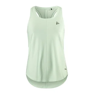 Damska koszulka bez rękawów CRAFT CORE ESSENCE SINGLET W 1911243-602000 – Zielony - Koszulki i topy damskie - miniaturka - grafika 1