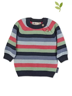 Bluzy i sweterki niemowlęce - Sterntaler Sweter w kolorze szaro-czerwono-czarnym - grafika 1