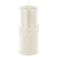 Świece - Art Pol Pol Pl Biały Świeca Ice Star Walec Duży 142958 - miniaturka - grafika 1