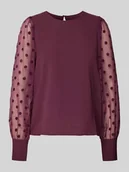 Bluzki damskie - Bluzka o kroju regular fit z bufiastymi rękawami model ‘MALVA’ - miniaturka - grafika 1