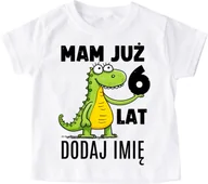 Koszulki dla chłopców - Koszulka na urodziny dla chłopczyka z imieniem mam już 6 LAT - miniaturka - grafika 1