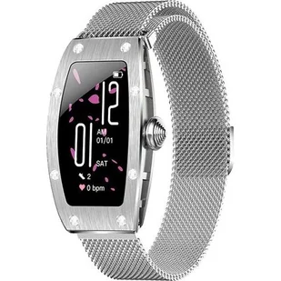 KUMI KU-K18 Srebrny - Smartwatch - miniaturka - grafika 1