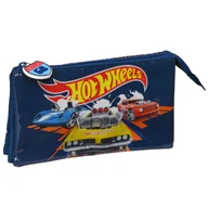 Piórniki - Piórnik Potrójny Hot Wheels Speed club Pomarańczowy Granatowy (22 x 12 x 3 cm) - miniaturka - grafika 1
