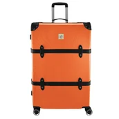 Walizki - Walizka podróżna torba kółka bagaż 28" - pomarańczowa Semi Line - miniaturka - grafika 1