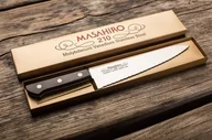 Noże kuchenne - Masahiro Nóż BWH Chef Wave Edge 210mm [14041] uniwersalny Nóż BWH Chef Wave Edge 210mm [14041] uniwersalny - miniaturka - grafika 1