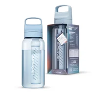 Butelki filtrujące - LifeStraw Go 2.0 Błękitna butelka filtrująca 1L Icelandic Blue - miniaturka - grafika 1
