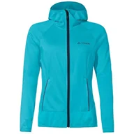 Bluzy damskie - Bluza damska Vaude Tekoa Fleece II polar niebieska z kapturem-XXS - miniaturka - grafika 1