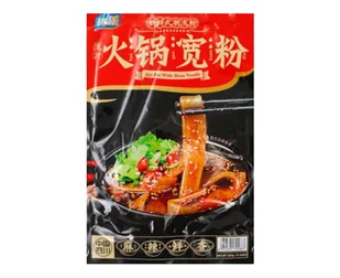 Yumei Hot Pot Makaron Szeroki Fasola 265G - Szybkie dania obiadowe - miniaturka - grafika 1