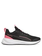 Buty dla dziewczynek - Puma Sneakersy Flyer Lite 3 Jr 401526 03 Czarny - miniaturka - grafika 1