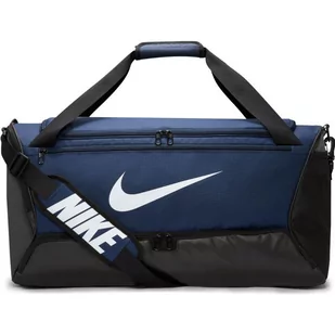 Nike, Torba sportowa, Brasilia Duffell M, 60 L, DH7710-410, Granatowa - Torby sportowe - miniaturka - grafika 1