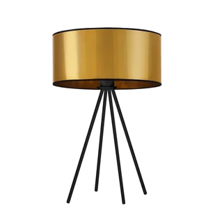 Czarno złota lampa stołowa do salonu SIERRA MIRROR - Lampy stojące - miniaturka - grafika 1