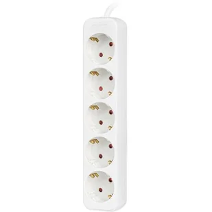 Listwa przedluzacz 3m 5X230v b PS0-05F-0300-W - Listwy zasilające - miniaturka - grafika 1