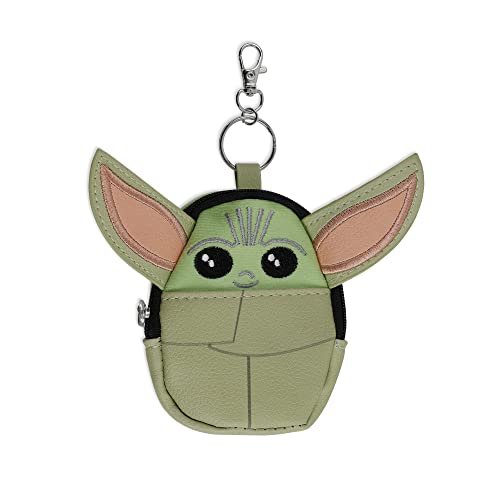 DISNEY Baby Yoda zielony mini plecak brelok, Zielony, czarny i beżowy, Jeden rozmiar, Dziecko