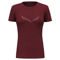 Koszulki i topy damskie - Salewa Solidlogo Dri-Release® T-shirt damski, Syrah, 2XL, Syrah, XXL - miniaturka - grafika 1