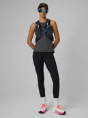 Legginsy - 4F Legginsy do biegania szybkoschnące damskie - czarne M - miniaturka - grafika 1