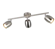Lampy sufitowe - NANCY R86263007 regulowana lampa ścienna sufitowa nikiel mat 3xGU10 - miniaturka - grafika 1