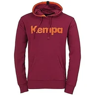 Bluzy męskie - Kempa męska bluza z kapturem, ciemnoczerwona, 164 - miniaturka - grafika 1