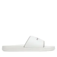 Klapki i japonki męskie - Klapki Calvin Klein Jeans Slide Rubber Neoprene Monologo YM0YM00361 Biały - miniaturka - grafika 1