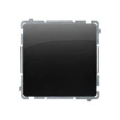 Wyłączniki światła i elektryczne - Kontakt Simon Przycisk zwierny bez piktogramu BASIC - czarny mat - miniaturka - grafika 1