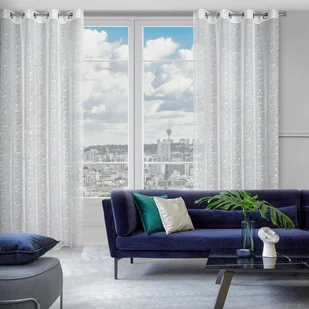 Firana 140 x 250 Dekoracyjna Przelotki Reva B+Sre - Firany - miniaturka - grafika 8