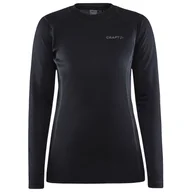 Koszulki sportowe damskie - Damska koszulka Craft Core Warm Baselayer Ls Rozmiar: M / Kolor: czarny - miniaturka - grafika 1