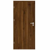 Drzwi wewnętrzne - Skrzydło drzwiowe pełne Mati orzech trend 90 lewe Nawadoor - miniaturka - grafika 1
