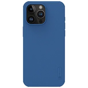 Wzmocnione etui do iPhone 15 Pro Max Nillkin Super Frosted Shield Pro - niebieskie - Etui i futerały do telefonów - miniaturka - grafika 1