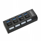 Huby USB - Hub Usb 3.0 4 Porty x4 Rozgałęźnik Rozdzielacz - miniaturka - grafika 1